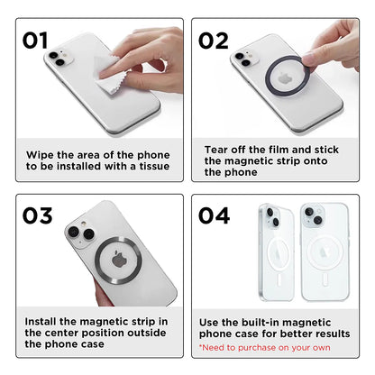 【Fathersdaygift】 10000Mah Magnetic Power Bank Wireless Portable Charger with USB-C Cable LED Display Foldable Battery Pack for Iphone17/ 16/15/14/13/12/Pro/Pro Max Series Charging Compact Silicone Black Chargeable Smartphone